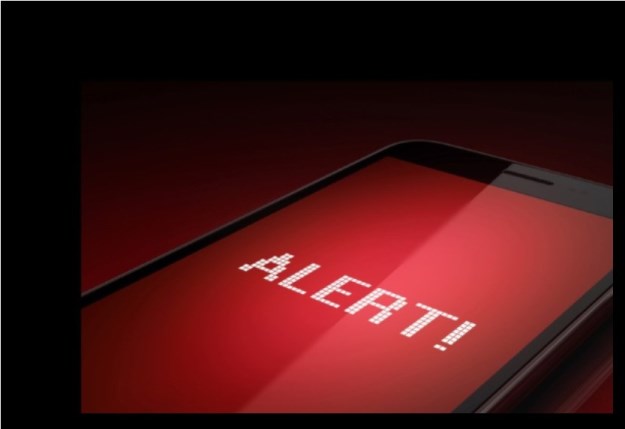 Alert on Smartphone Screen