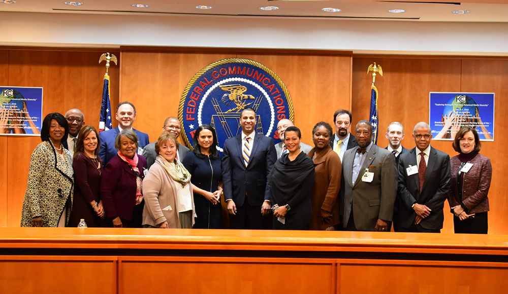 Chairman Ajit Pai, Kristen Welker, NBC News White House Correspondent, FCC Staff and Members of the ACDDE Broadcast Diversity and Development Working Group