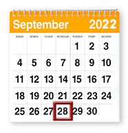 September 28, 2022 Calendar