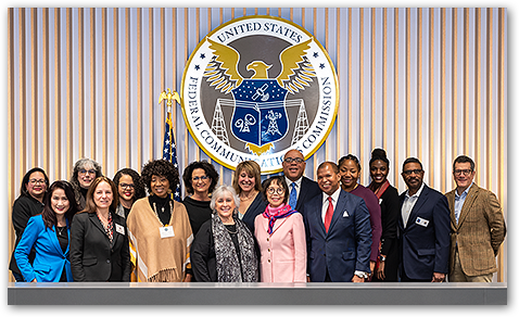 Communications Equity and Diversity Council - Group Photo, February 7, 2023, click for a larger version...