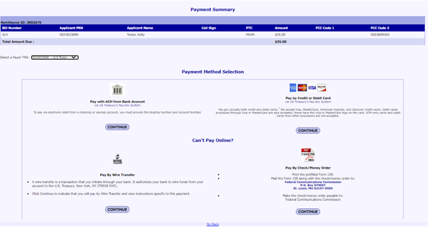 Payment Summary