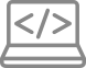 laptop code icon