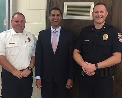 Chairman Pai meets with public safety officials in Joplin.