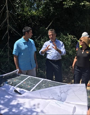 Chairman Pai met with Liberty crews working to restore service outside Utuado.