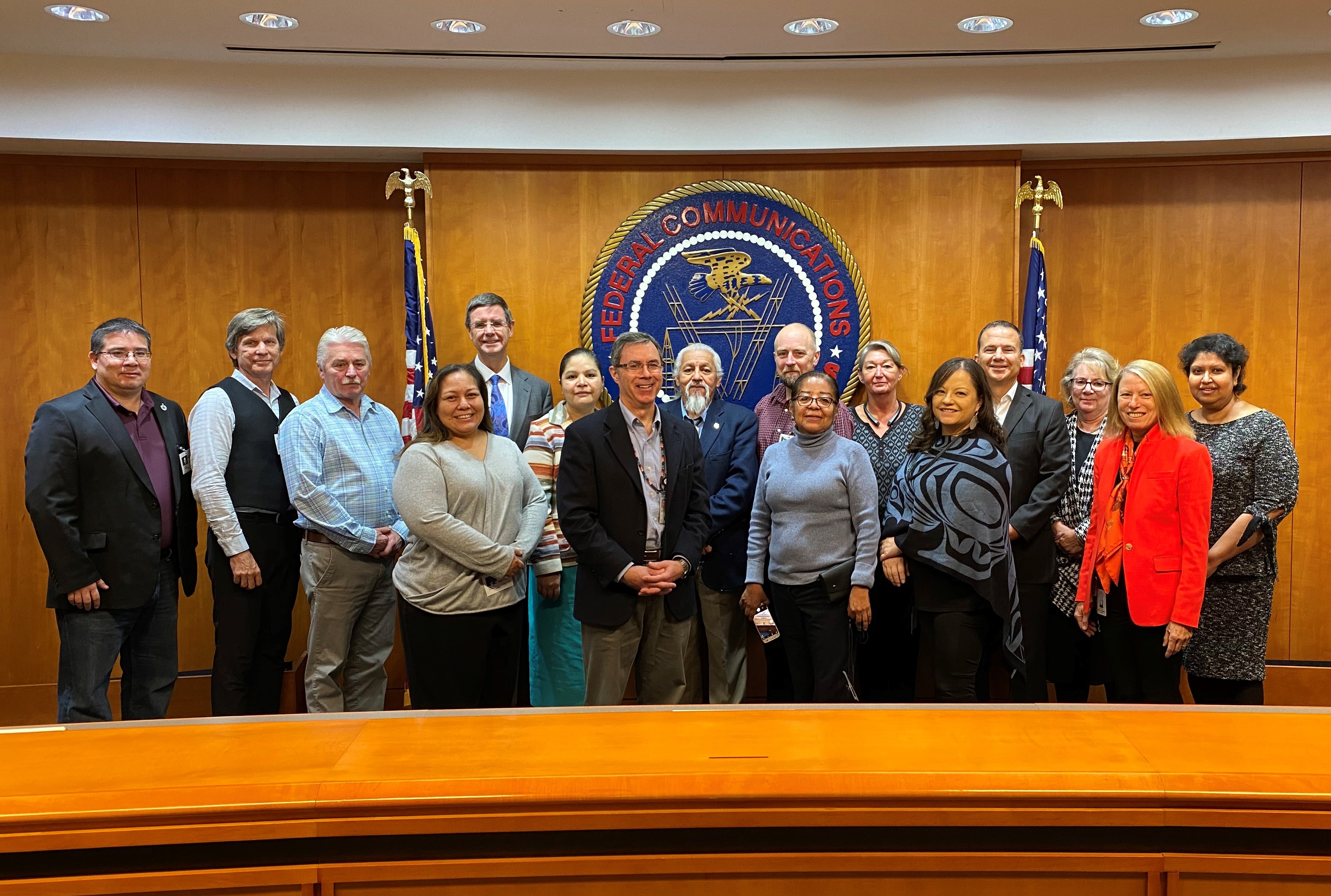 Image of Task Force Members at meeting with FCC staff Image of Task Force Members at meeting with FCC staff