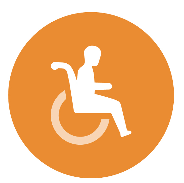 Person in wheelchair icon